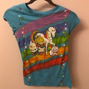 Md girls blue Rainbow Brite T-shirt